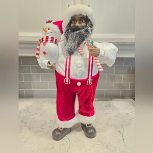 Ashland Christmas Noel Peppermint Lane Hispanic African American Santa Claus NWT